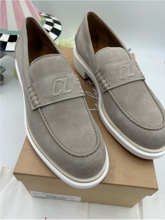 Men’s Christian Louboutin URBINO myogram suede loafer size 44 made in Italy main image 9